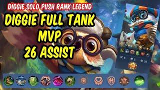 GAMEPLAY DIGGIE "DIGGIE FULL TANK"  MVP #diggie #mlbb #efesdebe