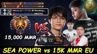 SEA POWER to Stop 15K MMR Mikoto 23savage whitemon vs Malr1ne #Ti2024 Ranked