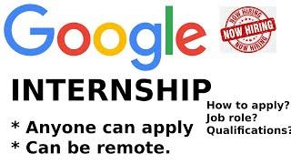 Google Internship | Software Engineering Intern | Can be remote(Seoul) | Apply Now