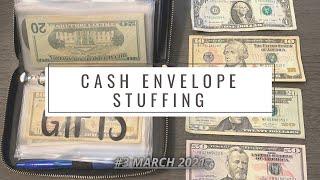 Cash Envelope Stuffing #3 March 2021 // Low Income // Briana Budgets