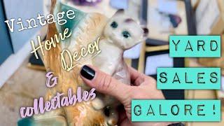 YARD SALE Day! / TREASURE Hunting For VINTAGE HOME DECOR & collectables