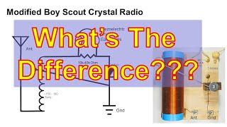 Crystal Radio--Why Call It A "Modified" Boy Scout Radio?  (4K)