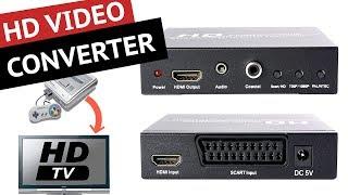 HD VIDEO CONVERTER | CONVERTISSEUR PERITEL VERS HDMI POUR CONSOLE RETRO en 720P/1080P ️