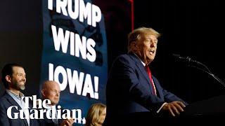 Trump wins in Iowa as Republican contest kicks off 2024 presidential race