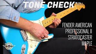 TONE CHECK: Fender American Professional II Stratocaster Maple Fingerboard Demo | No Talking