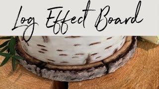 Log Effect Cake Board Tutorial