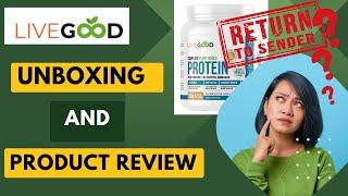 Livegood  unboxing Product review Complete Plant-Based Protein