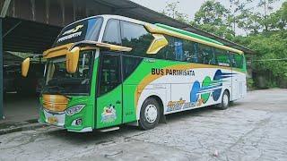 Review ‼️unit baru bus Kramat Djati langsung diboking penyewa untuk wisata @ginanjarlesmana6078