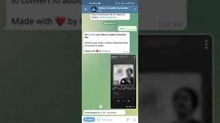 Bot(convert videos to audio ) Telegram..