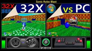 Sonic Robo Blast 32X (Sega 32X vs PC Emulator) Real Hardware Comparison