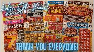 £30 mix of National Lottery UK scratch cards. Can I win big, or will it be a handful of duds?