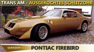 So ein ausgekochtes Schlitzohr - GaragenGOLD Pontiac Firebird Trans Am - Bandits Liebling in GOLD