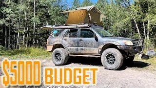 $5k Budget Built Toyota 4Runner Overland Rig Walk Through