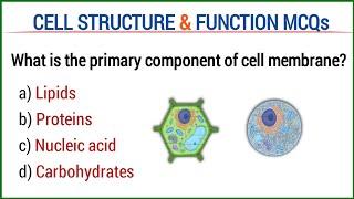 cell structure and function MCQs | cellular biology Mcq with answers | biology mcq