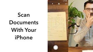 Scan Documents With Your iPhone (No Download Required)