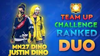 TEAM UP CHALLENGE WITH MN27 DINO || RANKED GAME || FREE FIRE TELUGU