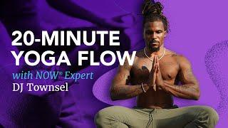 20 Minute Yoga Flow with DJ Townsel | #LiveHealthyNOW Expert