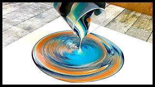 Straight Cup Acrylic Pour Technique Video Inspired by the Wonderful Sarah Mack Art and Dirty Artist