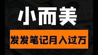 小红书发发笔记卖ppt模板，新手也可以单月赚一万超级简单