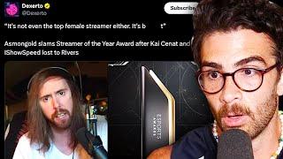 Asmongold 'Streamer Of The Year' Drama | HasanAbi Reacts