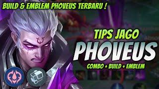 CARA MAIN PHOVEUS REVAMP ! BUILD & EMBLEM PHOVEUS TERKUAT 2024 ! | PHOVEUS EXP LANE GAMEPLAY