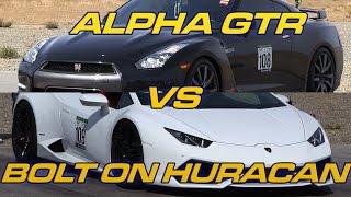 Bolt on Huracan vs Alpha GTR