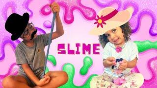 o SLIME mais diferente de todos - Titina e Titisco fizeram o slime mais legal e divertido de todos