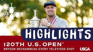 Bryson DeChambeau: Every Televised Shot of His 2020 U.S. Open Victory