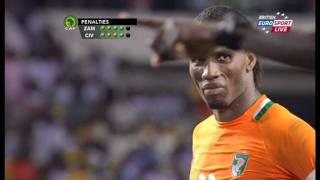 Zambia VS Ivory coast, Final 2012 ALL PENALTY KICKS