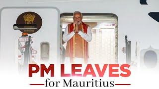 LIVE: PM Modi emplanes for Port Louis, Mauritius