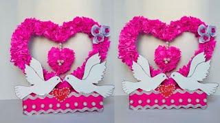 Valentines Day Decor Heart Showpiece | Paper Heart | DIY Home Decor Showpiece