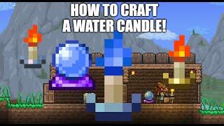 How To Craft A Water Candle In Terraria!