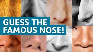 GUESS the FAMOUS NOSE!! Can you recognize these celebrity schnozes?