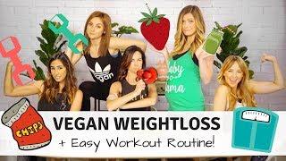 How to Lose Weight on a Vegan Diet + Quick At Home Workout Routine!