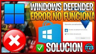 Windows Defender no Inicia o Funciona en PC 🪟 Solucionar Error para Abrir Seguridad en Windows.