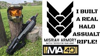 The Misriah Armory MA40 Training Rifle Review! .22LR Halo AR IRL!