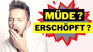 Tipps gegen ständige Müdigkeit - erschöpfung und Antriebslosigkeit