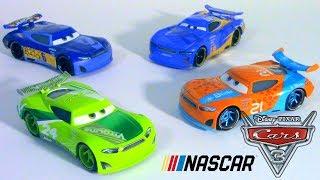 CARS 3 NASCAR -- Chase Racelott, Ryan "Inside" Laney, Bubba Wheelhouse, Danny Swervez-- Disney Pixar