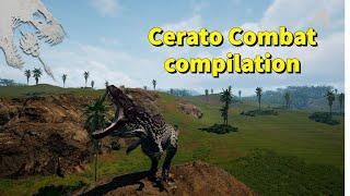 Cerato Combat compilation | The Isle Evrima | Ceratosaurus Gameplay