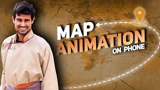 Map Animation Like @dhruvrathee