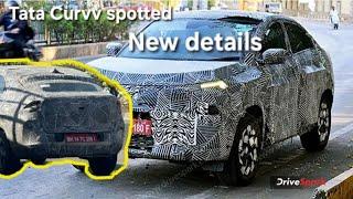 Tata Curvv spotted during testing. Tata curvv latest update