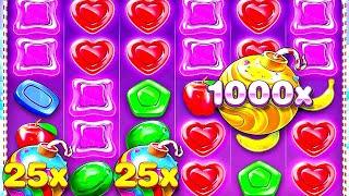 МОЁ ЛУЧШЕЕ ВИДЕО! 4 БОНУСКИ 4 БОМБЫ 1000X! ЛУЧШИЕ ЗАНОСЫ В SWEET BONANZA 1000!