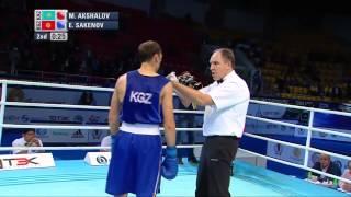 Men's Light Welter (64kg) - Quarter Final - Merey AKSHALOV (KAZ) vs Ermek SAKENOV (KGZ)