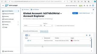 Setting up the BTP Account, Sub Accounts for Building CAP Projects in BAS | Step by Step Guide