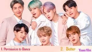 BTS Best Song 2021 Permission to Dance & Butter (Lyrics)