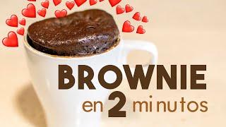 BROWNIE en MICROONDAS  | en 2 minutos