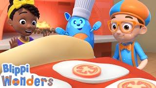 Blippi Learns How Pizza Is Made! | Blippi Wonders Educational Videos for Kids