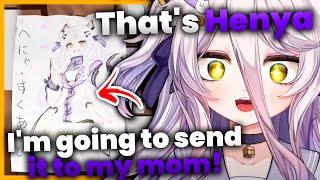 Henya is in a video game and shows to her mom!