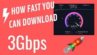 I got Internet speed of 3Gbps - fastest Internet I ever tested.