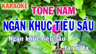 Karaoke Ngân Khúc Tiêu Sầu Tone Nam Nhạc Sống - Phối Mới Dễ Hát - Nhật Nguyễn